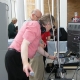 <p>Mike Sarre at the mixer at one of our open days</p>
